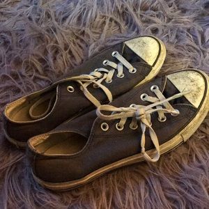 Dark blue all star converse
